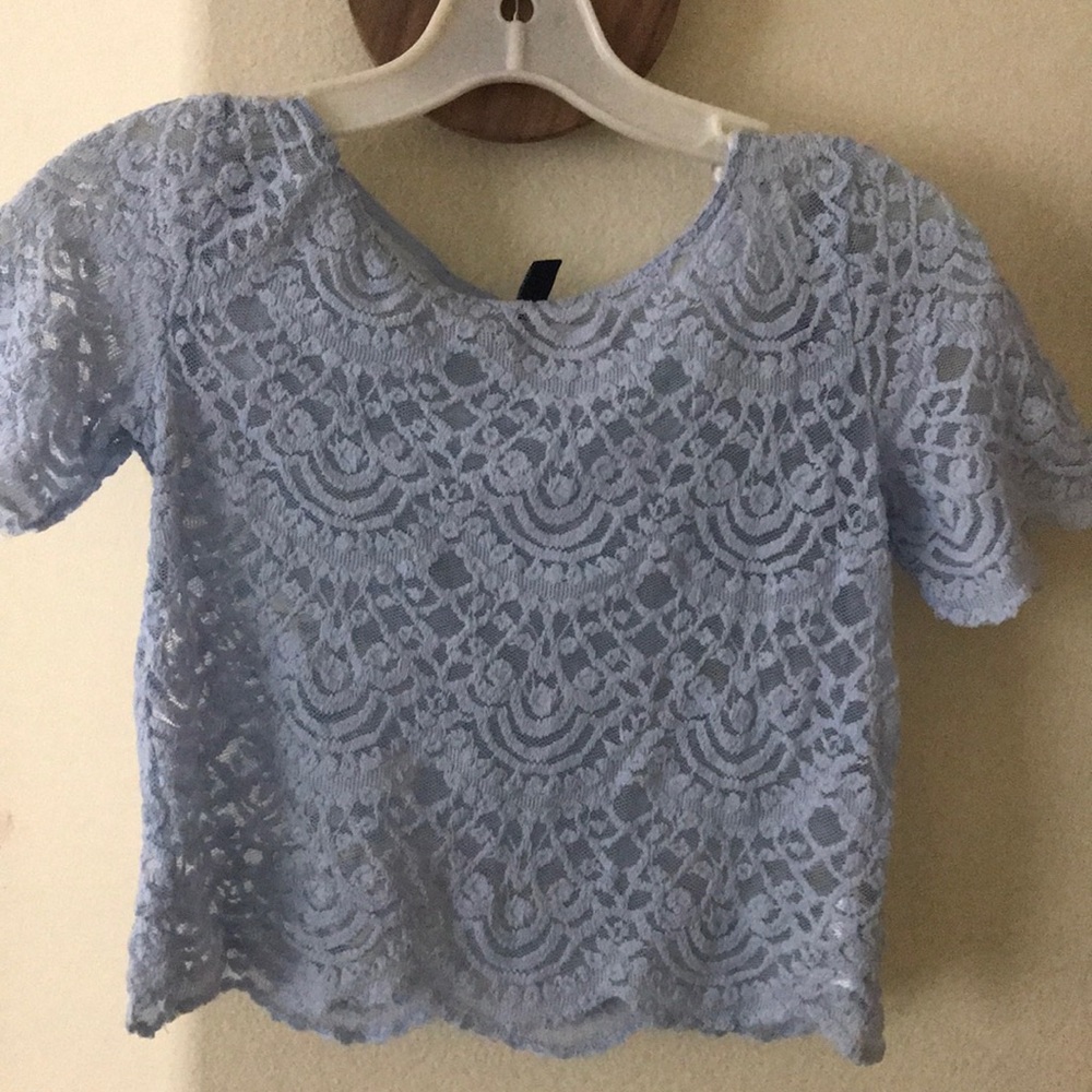 Light Blue Laced shirt!